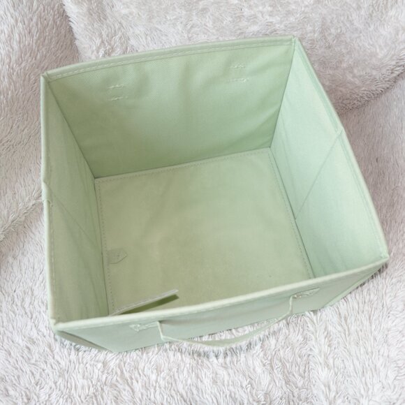Set of 6 Babies R Use Folding Nursery Fabric Storage Cube with Handles - Sage - Picture 9 of 12
